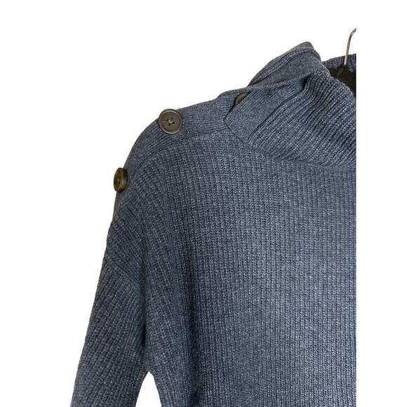 Madewell Blue Turtleneck Sweater - Picture 5 of 9